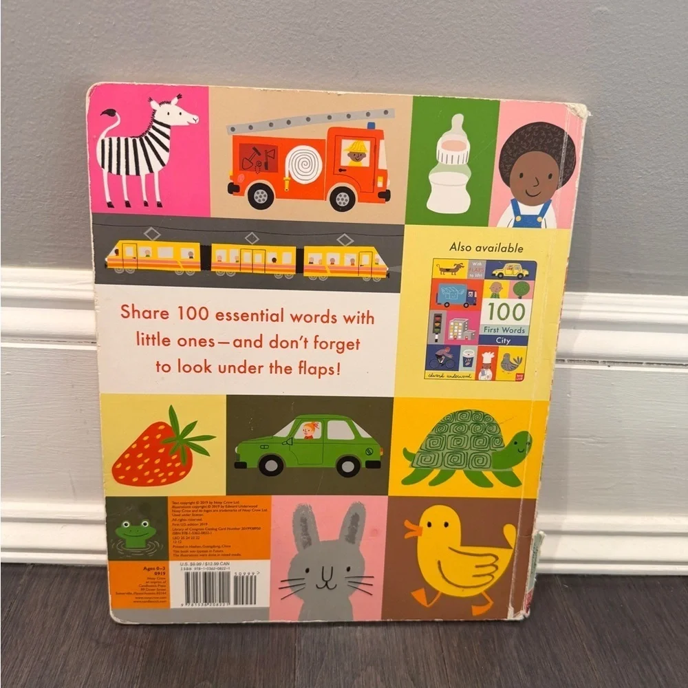 100 First Words Lift-the-Flap Book - Multicolor Baby Toddler Kids